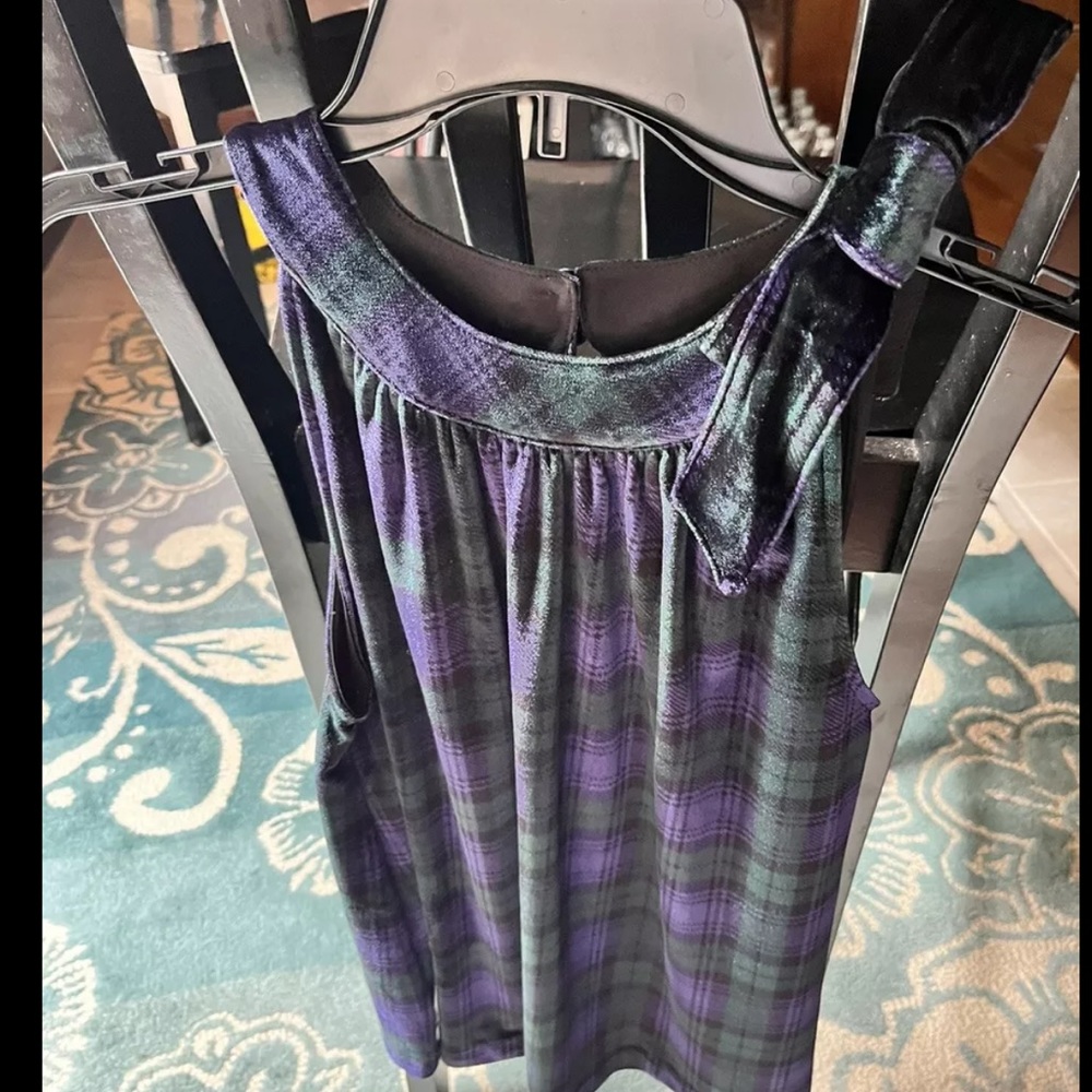 Vineyard Vines sleeveless top in blackwatch plaid size S NWT